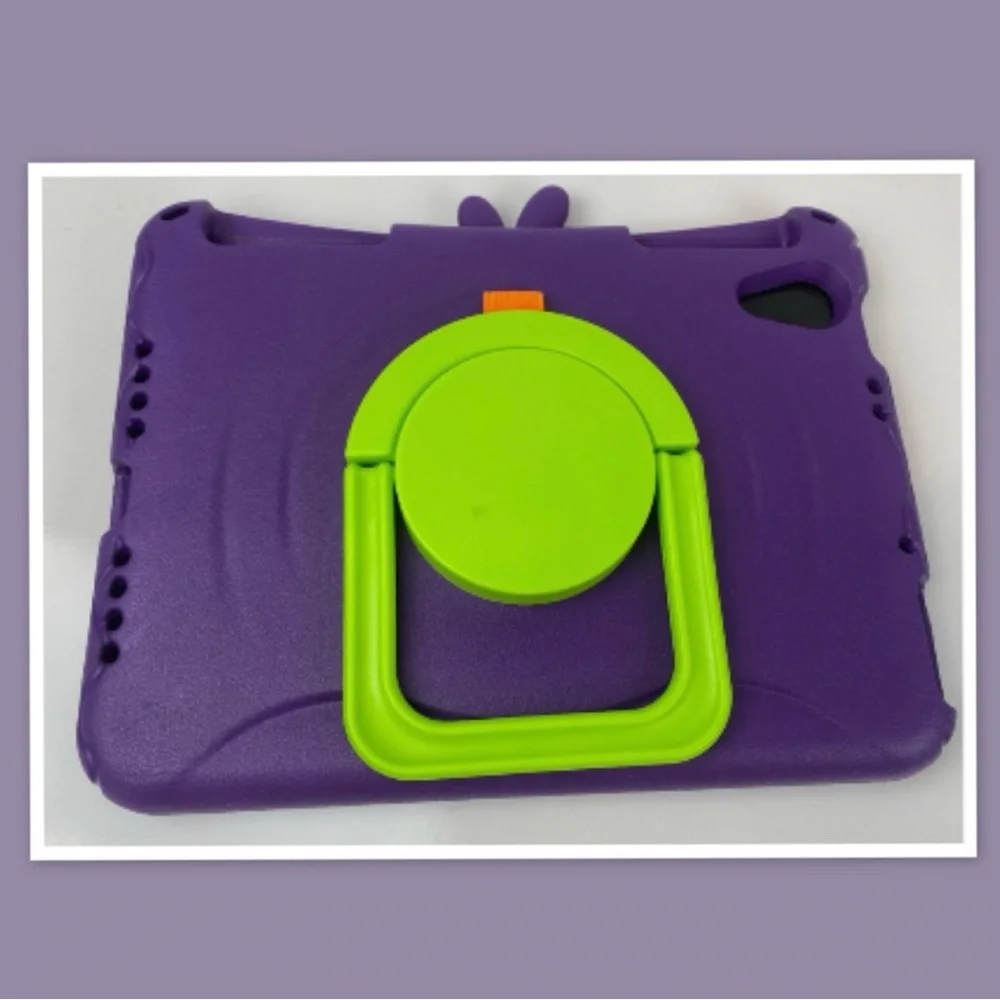 Kids Shockproof Foam Case Handle Cover Stand for iPad Mini 6 Purple